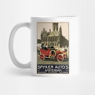 SPYKER AUTO Amsterdam Advertisement Dutch Marque Vintage Car Mug